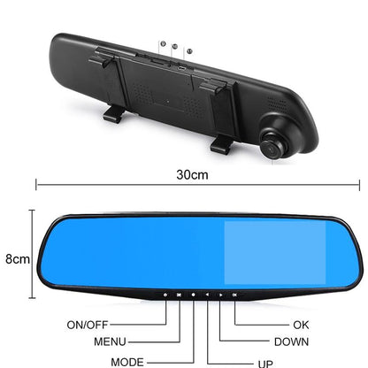 Dual Lens DashCam Fahrzeug Front- und Rückfahrkamera HD 1080P Video Recorder