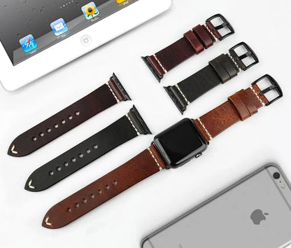 Echtes Premium-Lederarmband für die Apple Watch