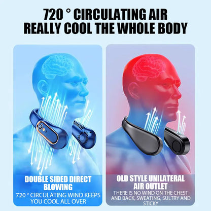 AirNeck | Wiederaufladbarer tragbarer Nackenventilator