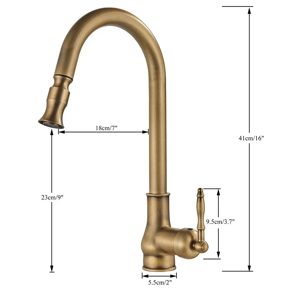 VintageTap – Küchenarmatur aus antikem Messing