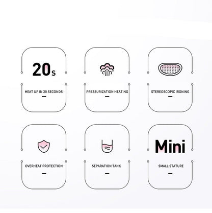 Tragbarer Mini kabelloser Dampfbügeleisen