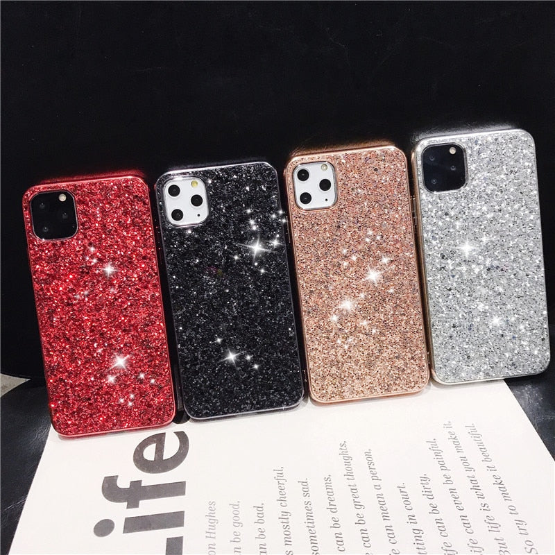 Luxuriöse Strass-Glitzer-Hülle für iPhone