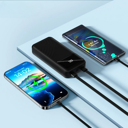 Tragbare Powerbank mit Schnellladefunktion und LED-Anzeige