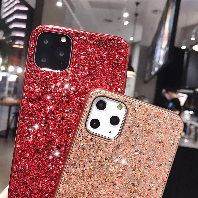 Luxuriöse Strass-Glitzer-Hülle für iPhone