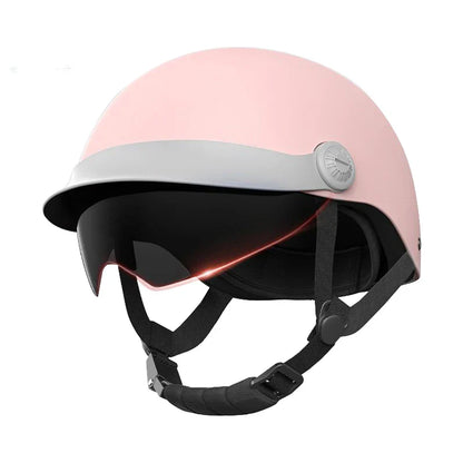 Retro-Halbgesichtshelm mit einziehbarer Sonnenblende und verstellbarem Riemen