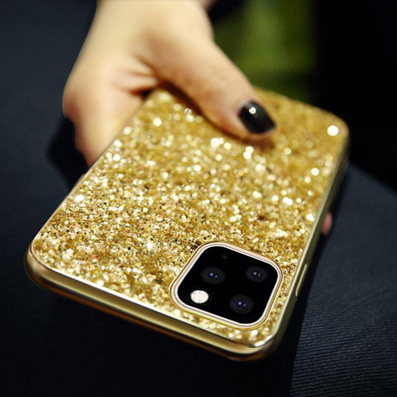 Luxuriöse Strass-Glitzer-Hülle für iPhone