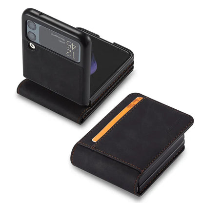 Leder Wallet Case für Karten für Samsung Galaxy Z Flip