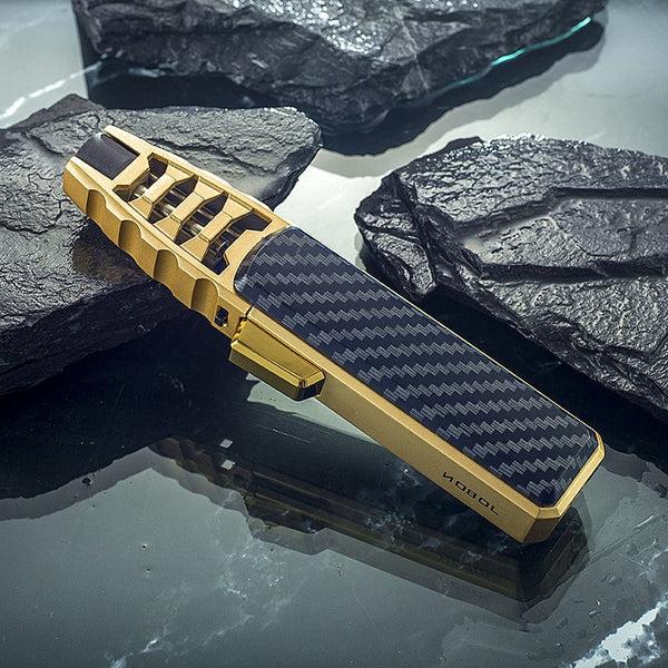 Nachfüllbares Jetflammen-Feuerzeug mit starker blauer Flamme – Winddicht, einstellbar, ideal für Küche, Outdoor und Grill