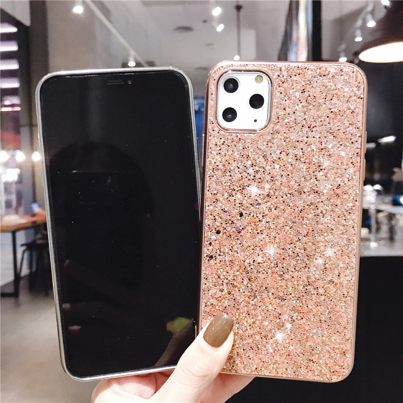 Luxuriöse Strass-Glitzer-Hülle für iPhone