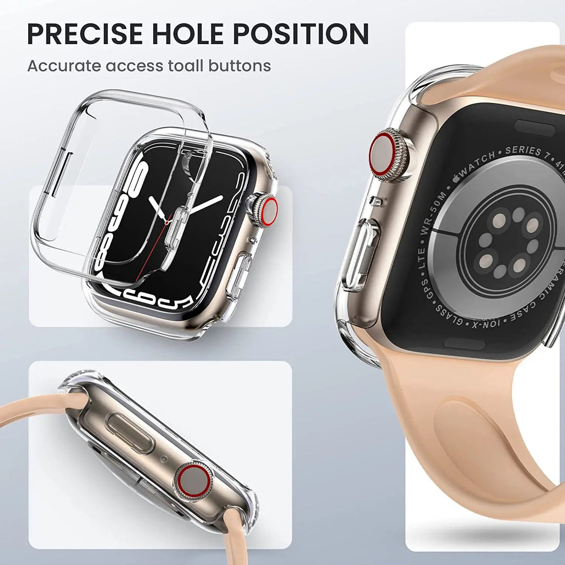 Transparentes Pinnacle-Gehäuse für Apple Watch Series 8 | Ultra 49 mm