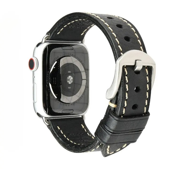 Italienisches Kalbsleder-Echtlederarmband für Apple Watch