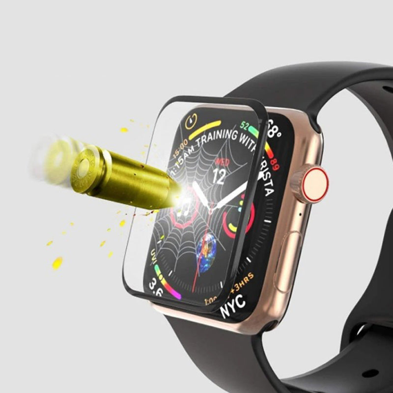 Hochwertige Keramikfolie für Apple Watch Ultra 9, 8, 7, 49mm 45mm 41mm | Displayschutzfolie für Apple Watch 6 5 4 SE, 44mm 40mm, 9HD Weiches Glas