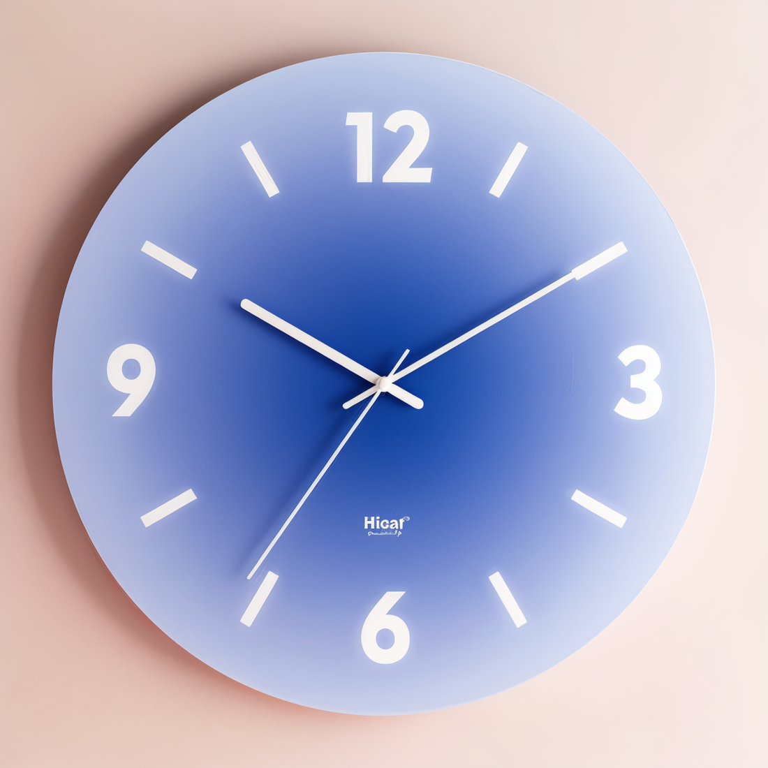 Vibrante Wanduhr Modern mit Leisem Quarzuhrwerk – Runde Glas Uhr in Bunt, 30cm und 35cm