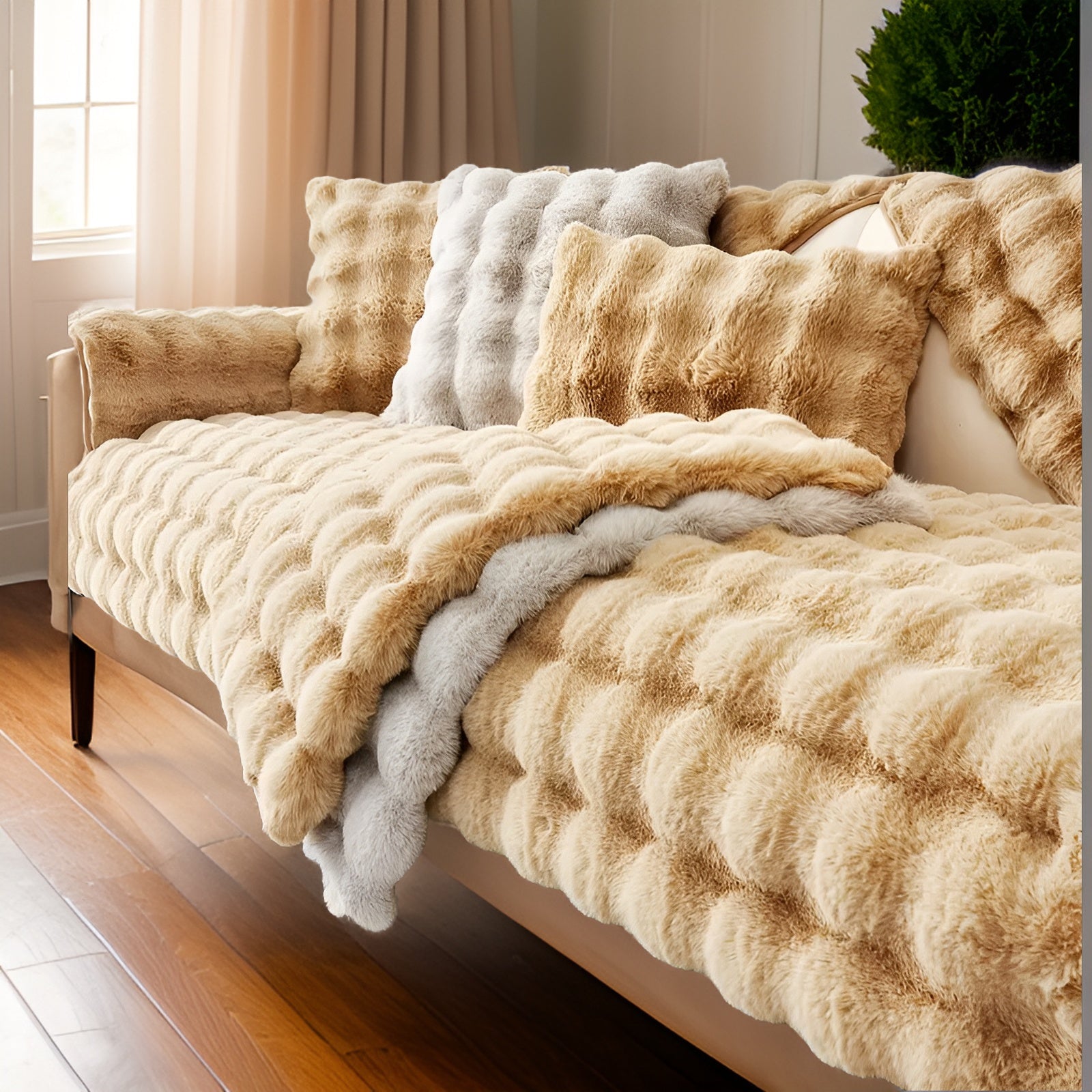 Luxe Cover | Sofaschutz für Haustiere aus Plüsch