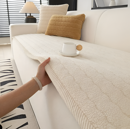 PolyesPlush Sofabezug | Rutschfester Überzug für Haustiere