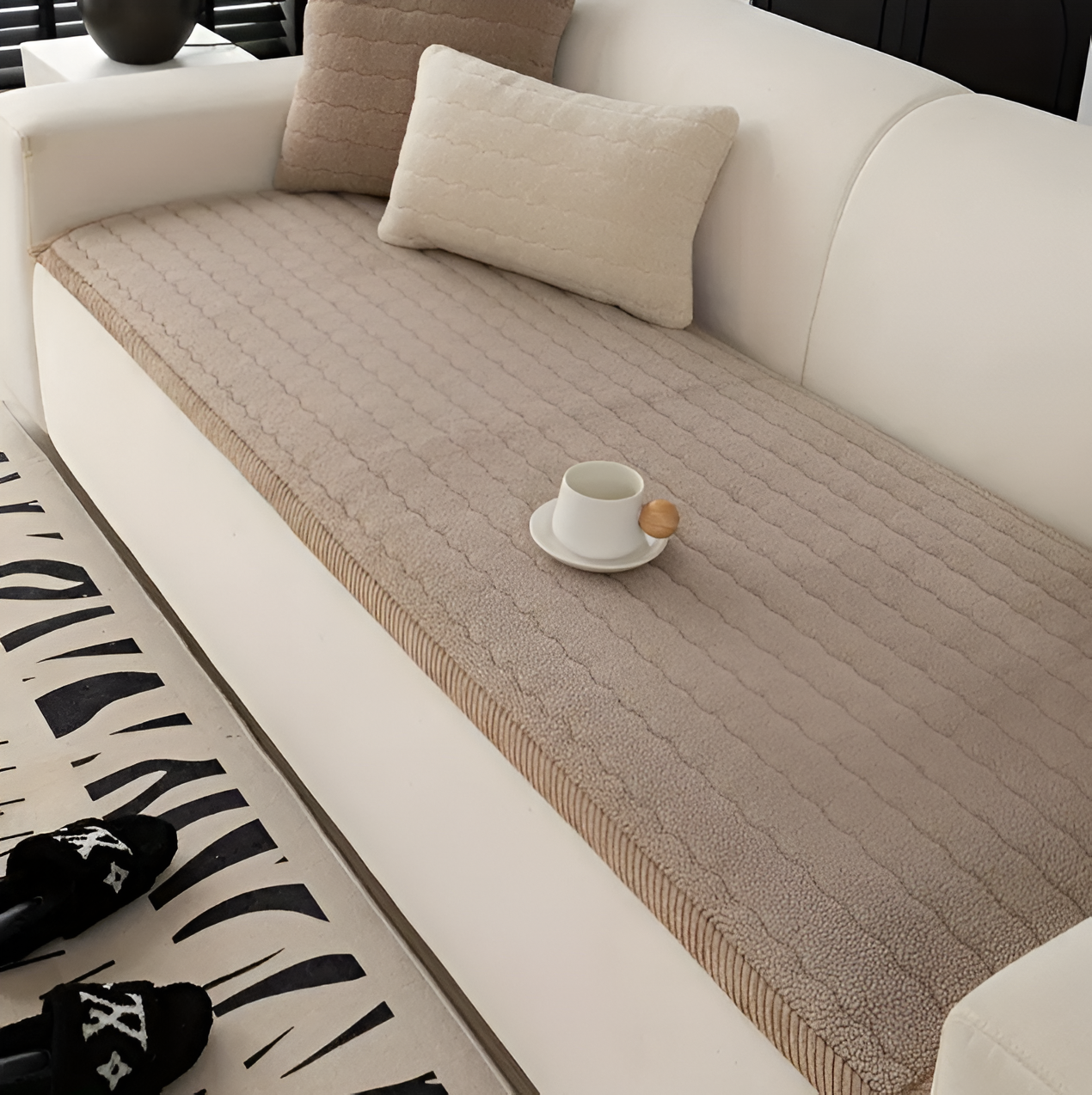 PolyesPlush Sofabezug | Rutschfester Überzug für Haustiere