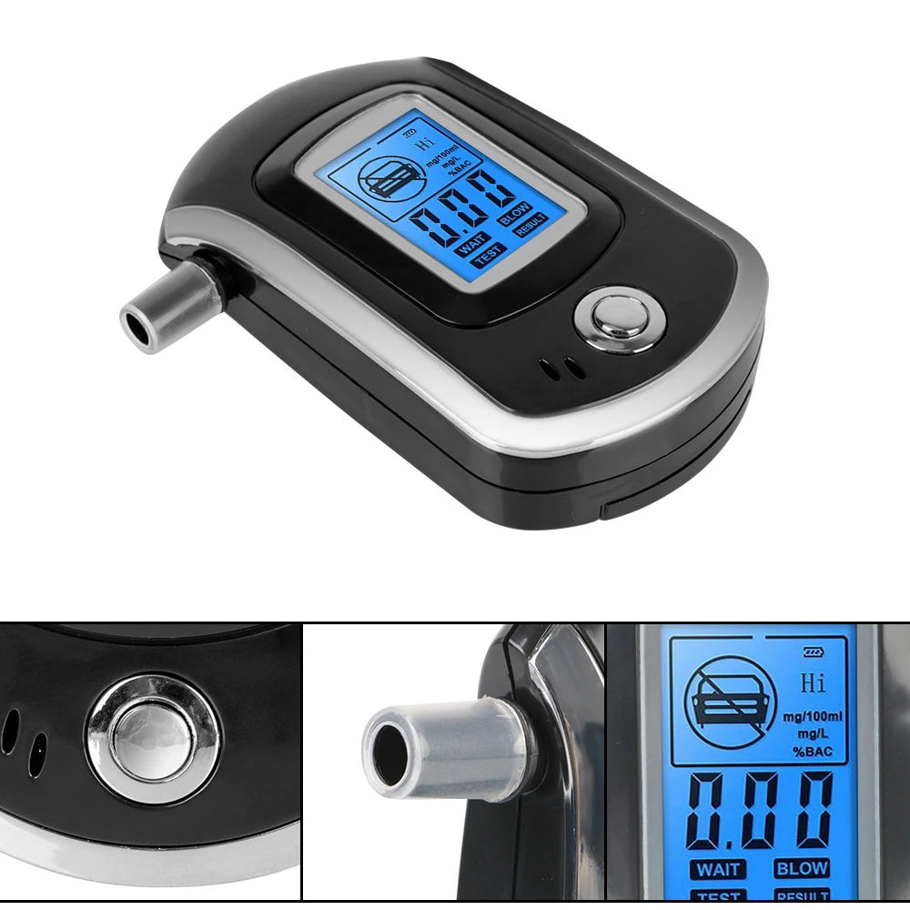 Elektronischer Atemalkoholmessgerät - Alkoholtester mit LCD-Anzeige