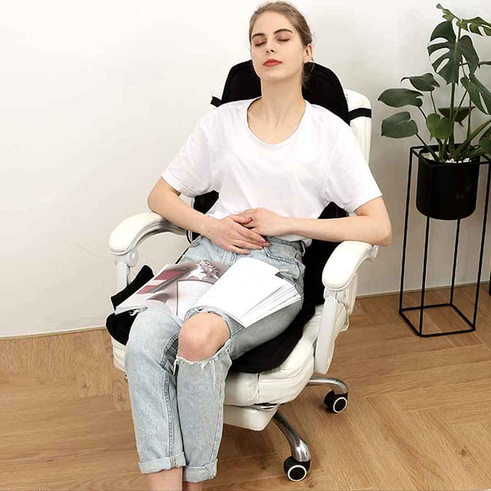 Shiatsu-Massageauflage Rücken &amp; Nacken mit Wärme – Ergonomisch, tragbar, individuell einstellbar