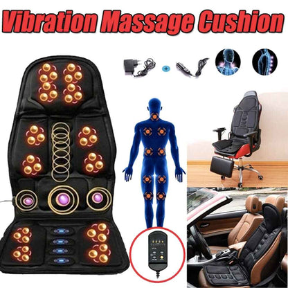Shiatsu-Massageauflage Rücken &amp; Nacken mit Wärme – Ergonomisch, tragbar, individuell einstellbar