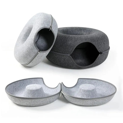 CosyPaw | 2-in-1 Donut Katzenbett