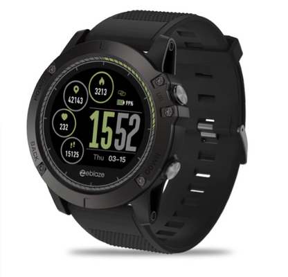 Taktische Smartwatch wasserdicht 50 m – Fitnessuhr mit Herzfrequenz, Schlafanalyse &amp; 3D-Tracking