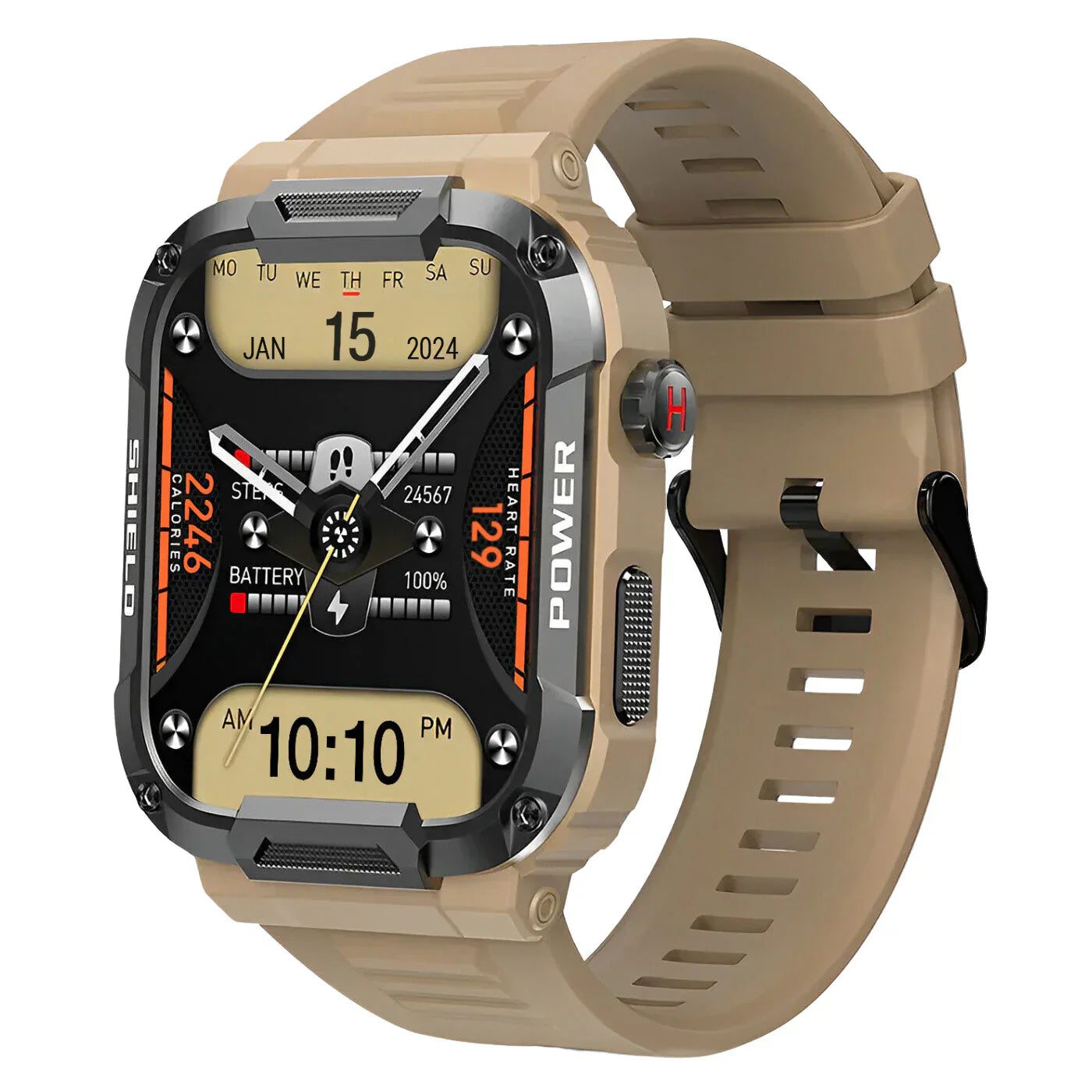 Extreme Haltbarkeit Pro Smart Watch - Höhenmesser &amp; Kamera, Fortgeschrittene Gesundheitsüberwachung &amp; Fitness Tracker