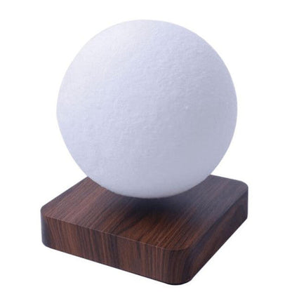 Schwebende Mondlampe 3D Druck, Magnetische Levitation, Rotierende LED Nachtlampe, Kabelloses Laden, 3 Lichtfarben