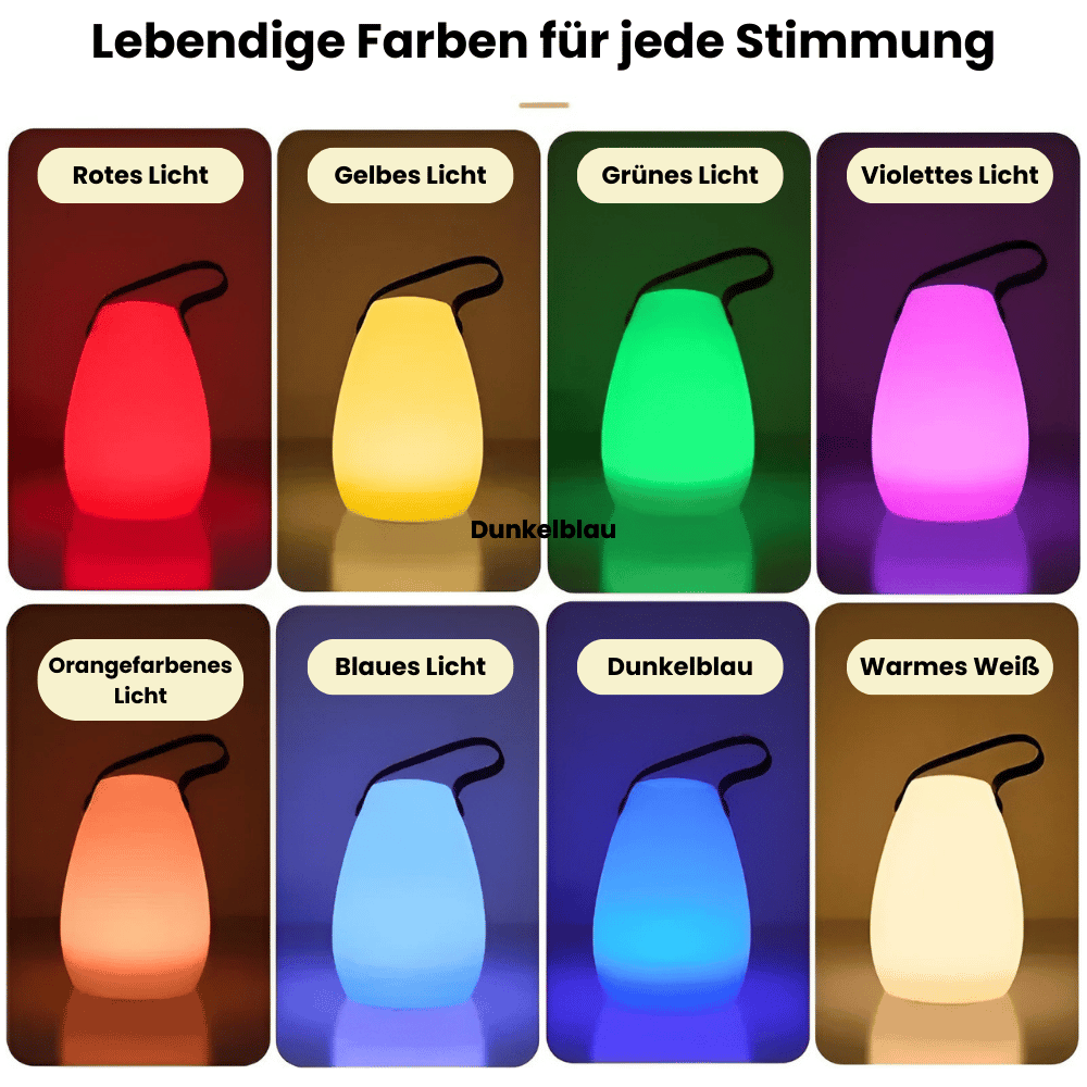 Kabellose LED Tischlampe | Tragbare Wasserdichte Leuchte