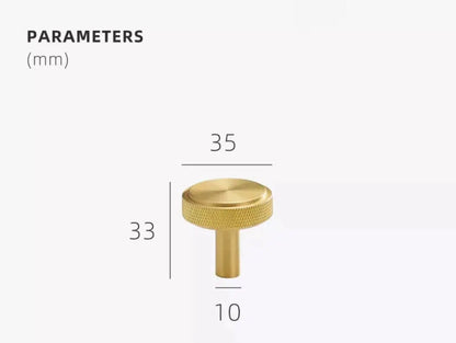 Knurled Tipps | Möbelgriff aus Messing für Küchenschränke