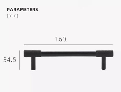 Knurled Tipps | Möbelgriff aus Messing für Küchenschränke
