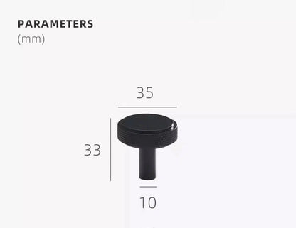 Knurled Tipps | Möbelgriff aus Messing für Küchenschränke