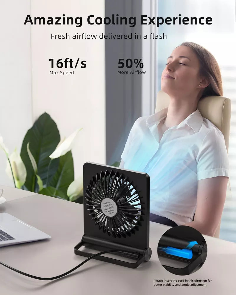 Ultra leiser kleiner Schreibtischventilator