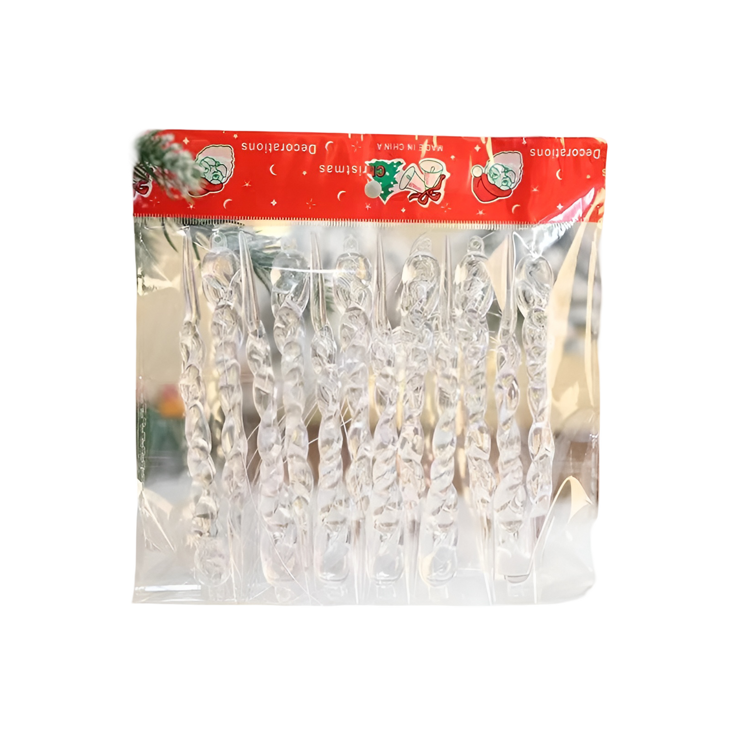 Kristall-Eiszapfen Anhänger | Elegante Weihnachtsdeko für Fenster