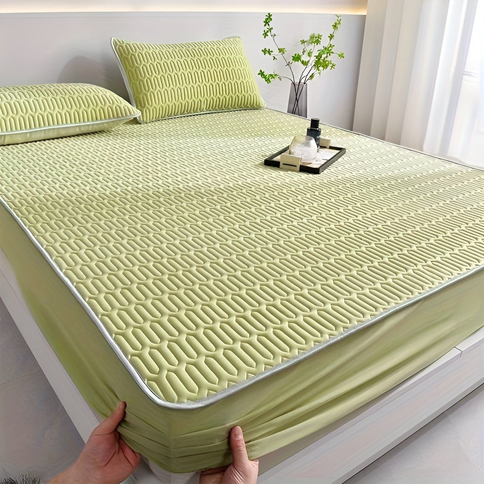 Kühlendes Latexmatratzen-Set | Komfortable Sommer Schlaflösung