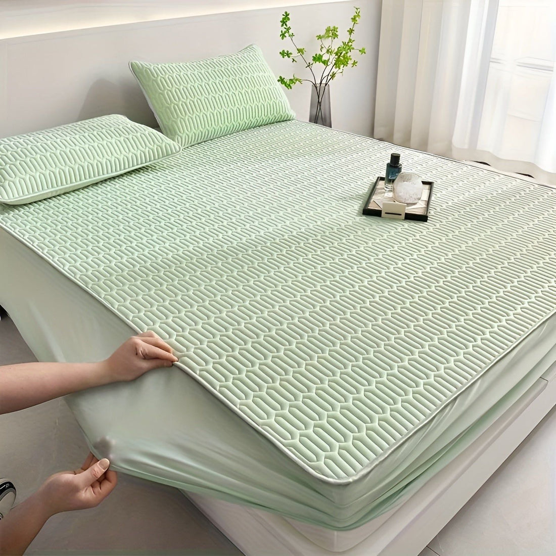 Kühlendes Latexmatratzen-Set | Komfortable Sommer Schlaflösung