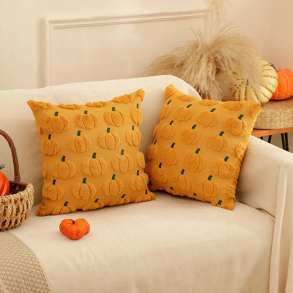 Kürbis Kissenhülle | Halloween Kissenbezüge 18x18 Zoll