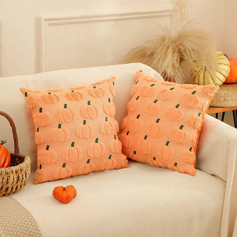 Kürbis Kissenhülle | Halloween Kissenbezüge 18x18 Zoll