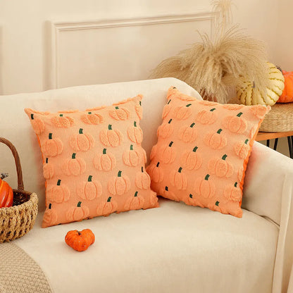 Kürbis Kissenhülle | Halloween Kissenbezüge 18x18 Zoll