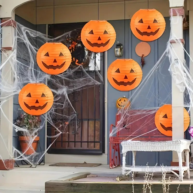 Kürbis Papierlaterne | Halloween Deko für Feste