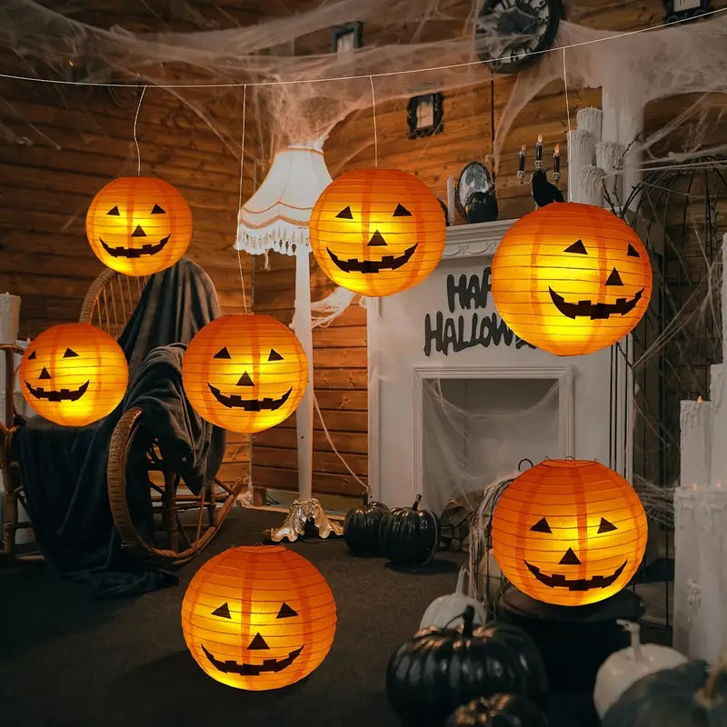 Kürbis Papierlaterne | Halloween Deko für Feste