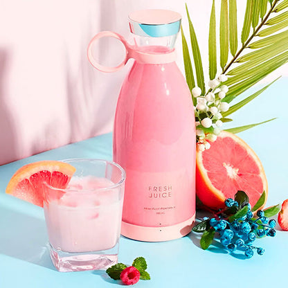 Tragbarer Saftmixer – Kabelloser Mini-Smoothie-Maker mit Akku &amp; Edelstahlklingen für unterwegs