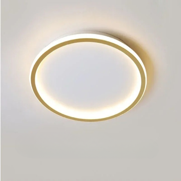 Runde LED-Deckenleuchte im skandinavischen Design