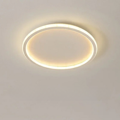 Runde LED-Deckenleuchte im skandinavischen Design