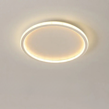 Runde LED-Deckenleuchte im skandinavischen Design