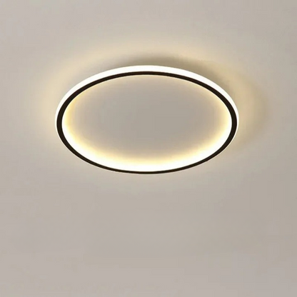 Runde LED-Deckenleuchte im skandinavischen Design