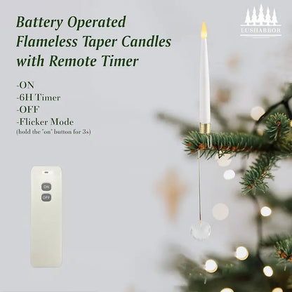 LED Baumkerzen Set | Flammenlose Weihnachts- und Halloween-Deko