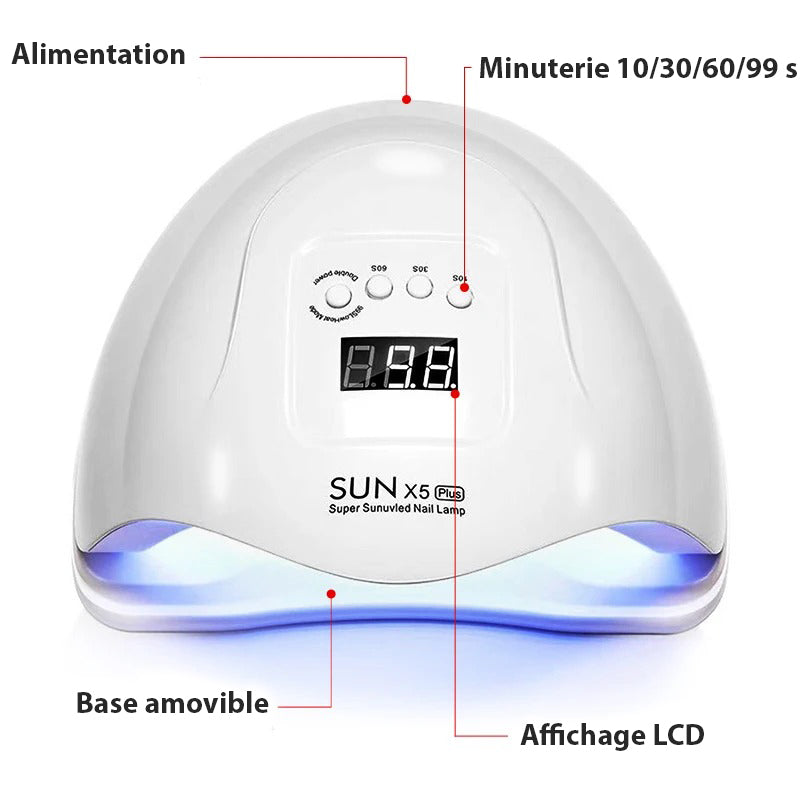 UV-Lampe für Nägel mit 4 Timer und 36 LEDs für schnelles Trocknen