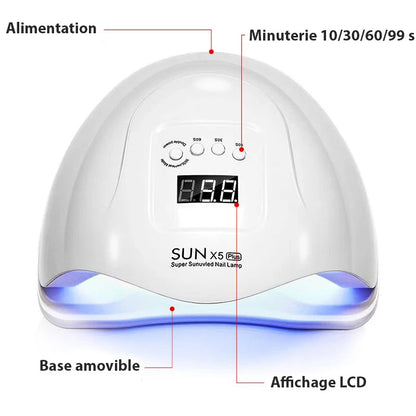 UV-Lampe für Nägel mit 4 Timer und 36 LEDs für schnelles Trocknen