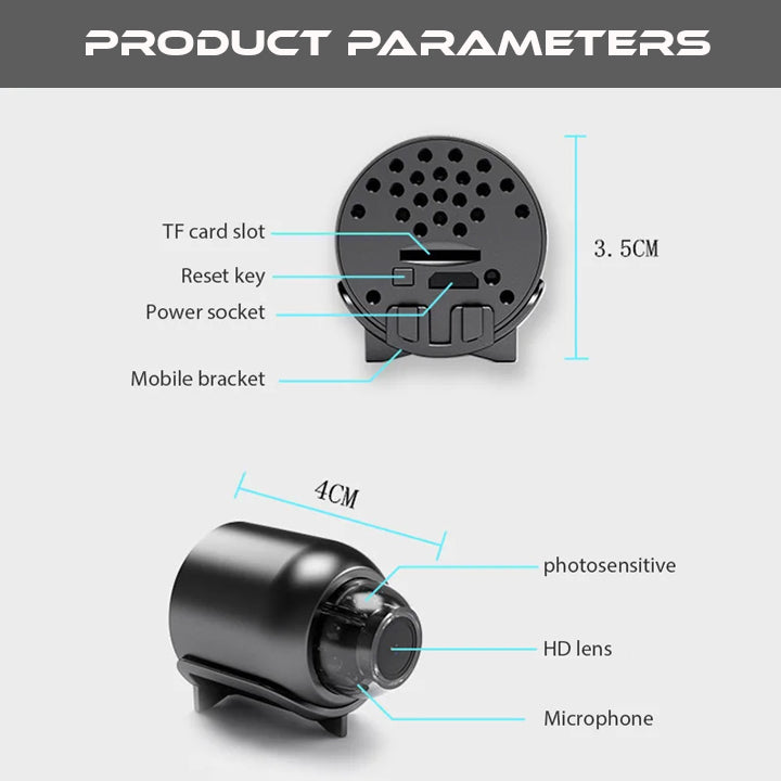 PRO 1080P HD Nachtsicht Mini WIFI Kamera