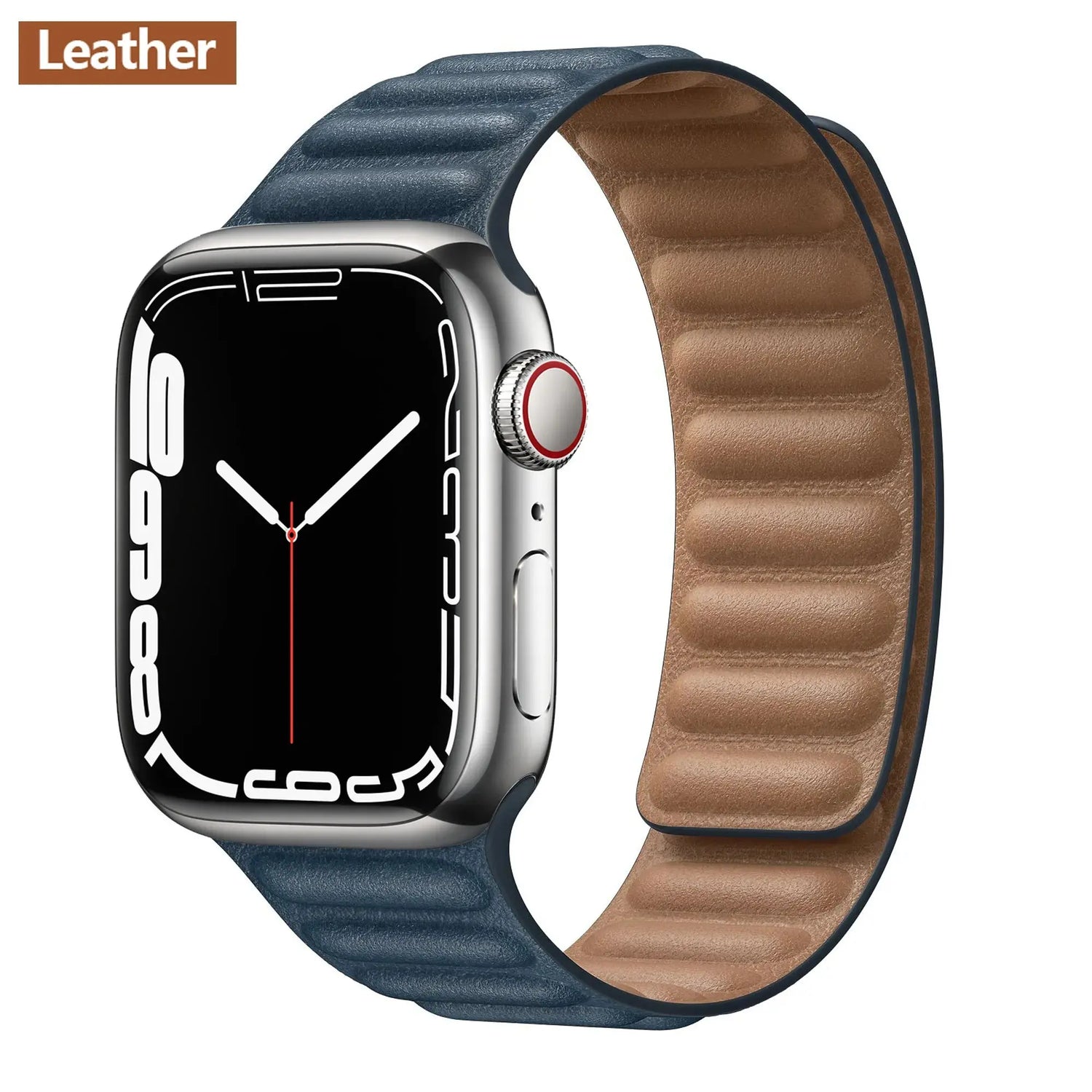 Luxuriöse magnetische Loop-Armbänder aus Premium-Leder für die Apple Watch Series 9 und Ultra 2